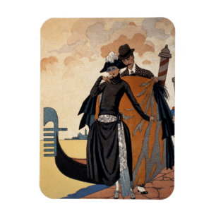 Imán Ella y él, moda Illustration, 1921 (pochoir p