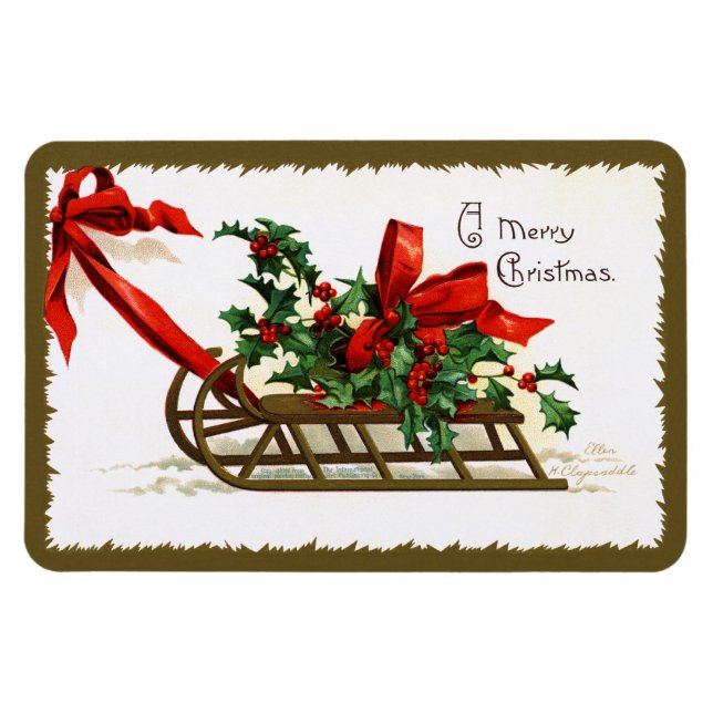 Imán Ellen H. Clapsaddle: Salto con Holly (Horizontal)