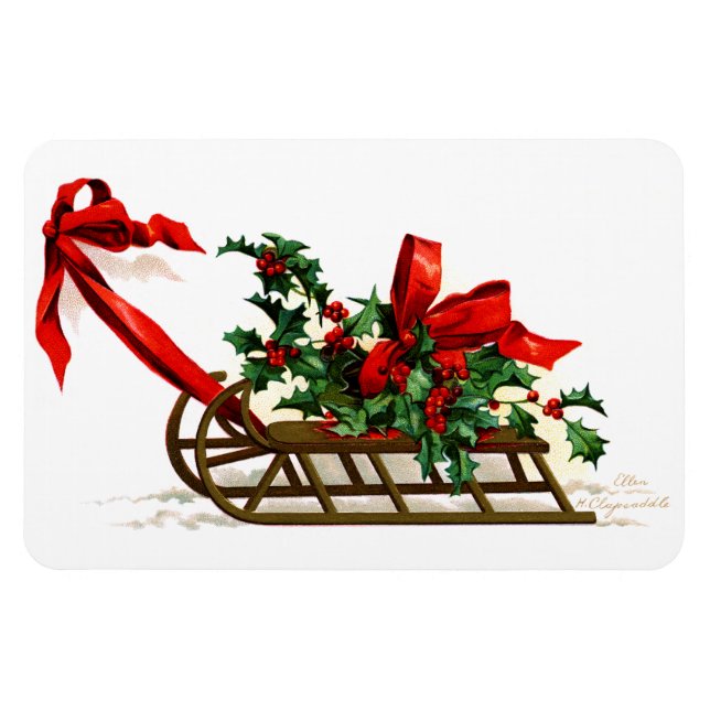 Imán Ellen H. Clapsaddle: Salto con Holly (Horizontal)