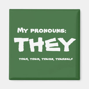 Imán Ellos o el Personalizado Pronoun