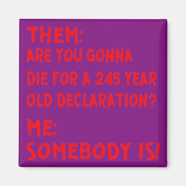 Imán Ellos: ¿Vas A Morir Por Una Declaración De 245 Año (Frente)