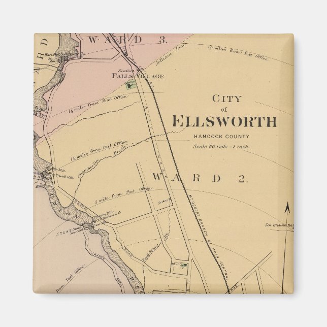 Imán Ellsworth, Maine (Frente)