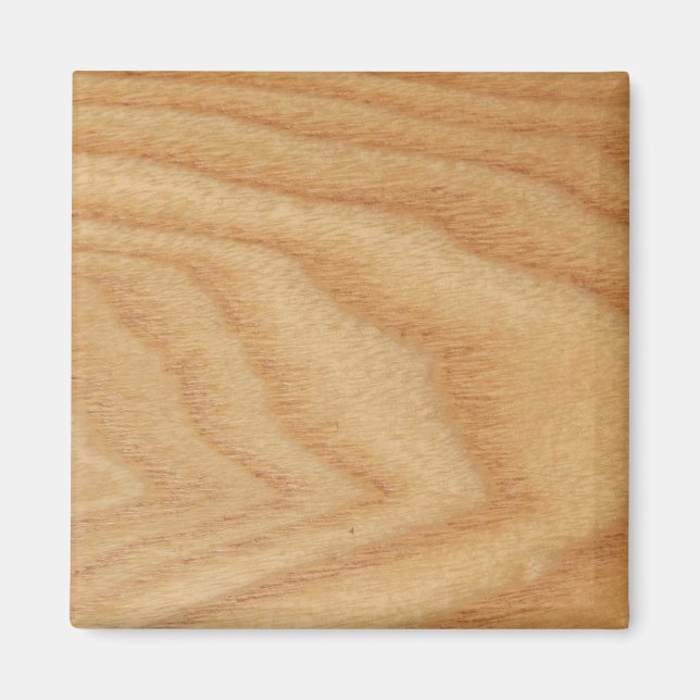 Imán Elm Woodgrain Square Magnet (Frente)