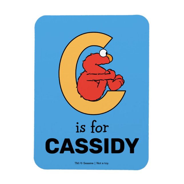 Imán Elmo Alfabeto | C Naranja (Vertical)