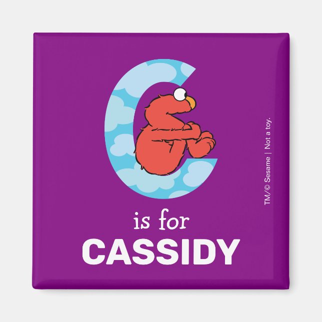 Imán Elmo Alfabeto | C Nubes (Frente)