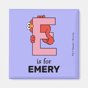 Imán Elmo Alfabeto   E Rosa