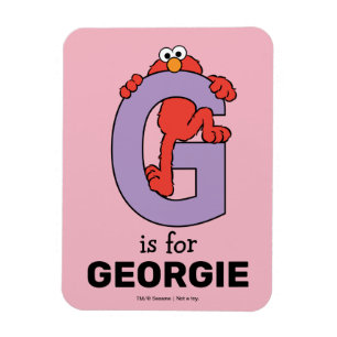 Imán Elmo Alfabeto   G Púrpura
