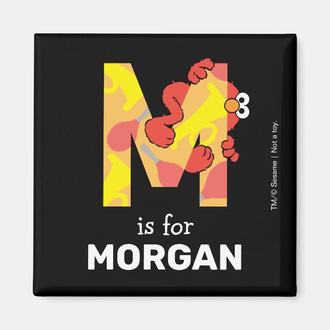 Imán Elmo Alfabeto | M Música (Frente)