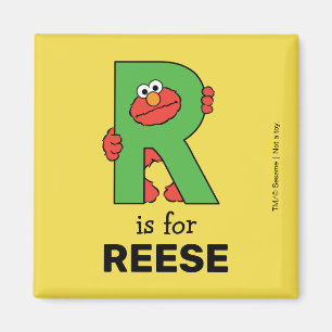 Imán Elmo Alfabeto   R Verde