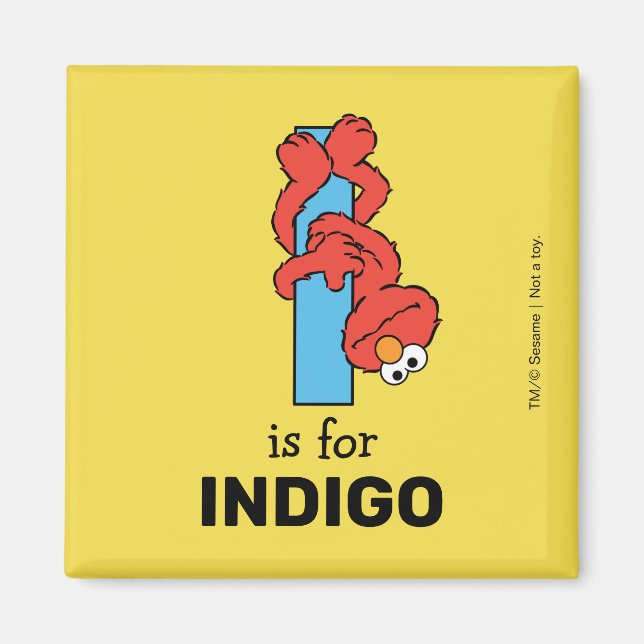 Imán Elmo Alfabeto | Yo Azul (Frente)