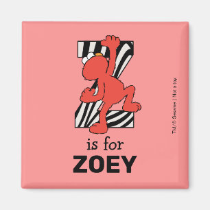 Imán Elmo Alfabeto   Z Zebra