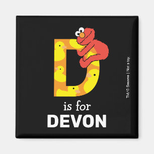 Imán Elmo Alphabet   D Pato