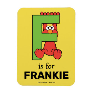 Imán Elmo Alphabet   F Green