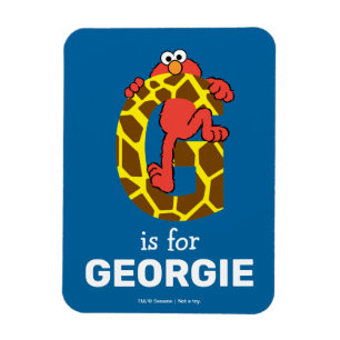 Imán Elmo Alphabet   G Giraffe