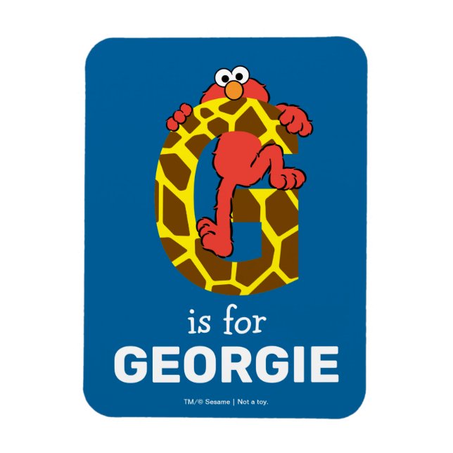 Imán Elmo Alphabet | G Giraffe (Vertical)