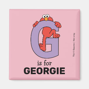 Imán Elmo Alphabet   G Púrpura