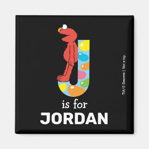 Imán Elmo Alphabet J Jelly Bean