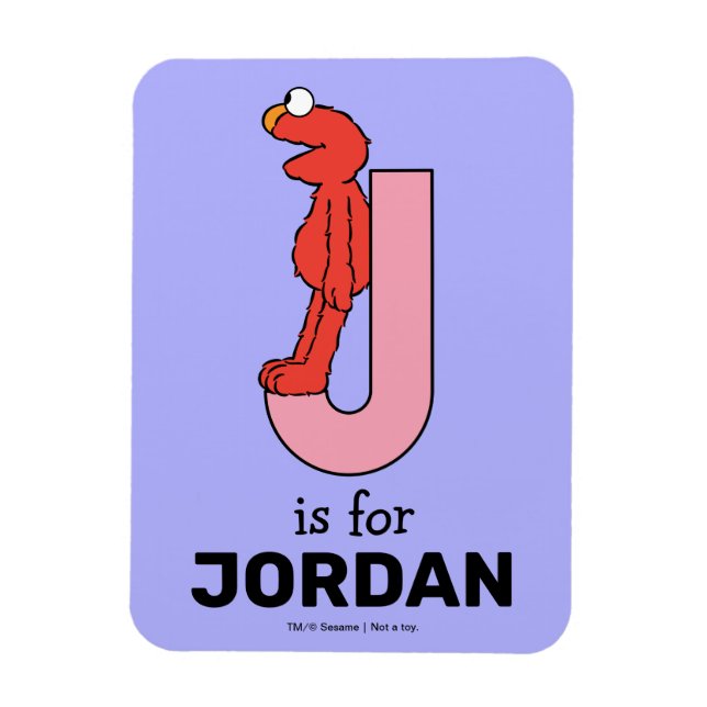 Imán Elmo Alphabet | J Rosa (Vertical)