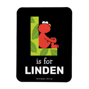 Imán Elmo Alphabet   L Leaf