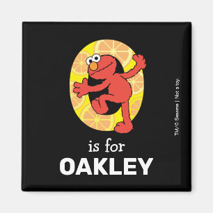 Imán Elmo Alphabet   NARANJA O