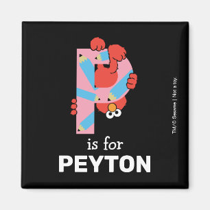 Imán Elmo Alphabet   P Lápiz