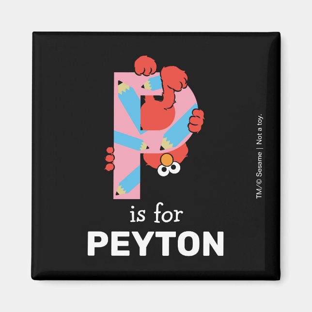 Imán Elmo Alphabet | P Lápiz (Frente)