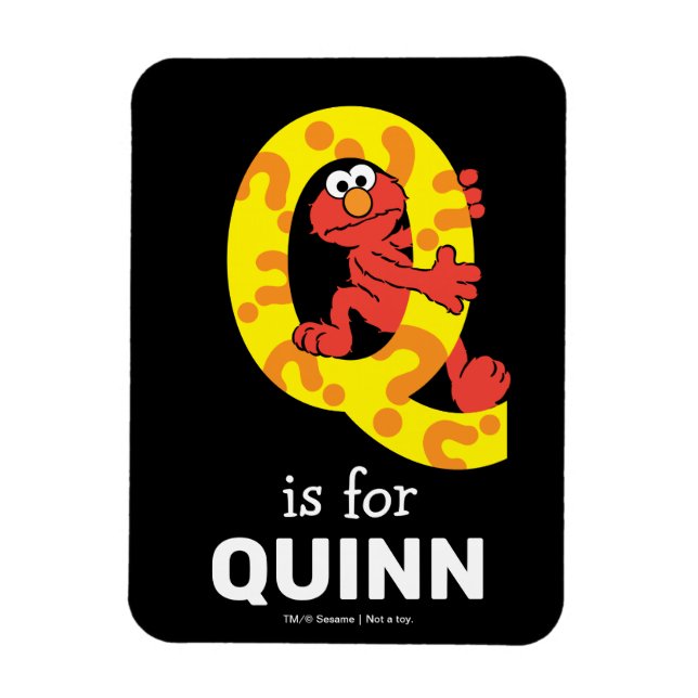 Imán Elmo Alphabet | Q Pregunta (Vertical)