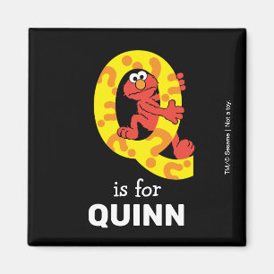 Imán Elmo Alphabet   Q Pregunta