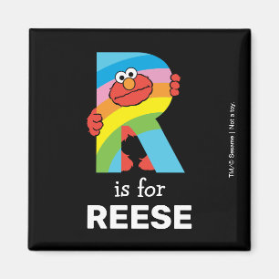 Imán Elmo Alphabet   R Arcoiris