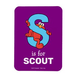 Imán Elmo Alphabet   S Blue
