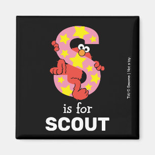 Imán Elmo Alphabet   S Star