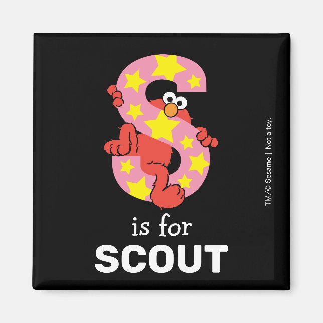 Imán Elmo Alphabet | S Star (Frente)
