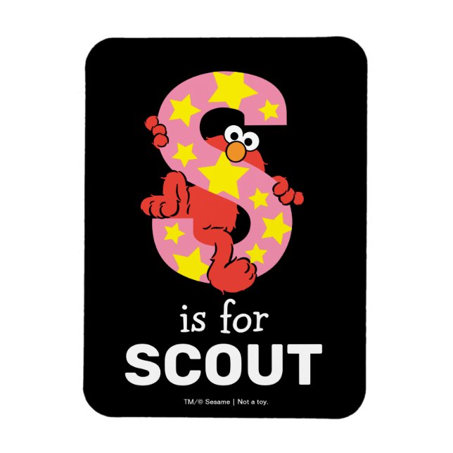 Imán Elmo Alphabet | S Star (Vertical)