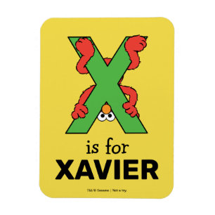 Imán Elmo Alphabet   X Green