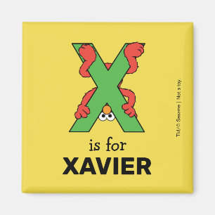 Imán Elmo Alphabet   X Green