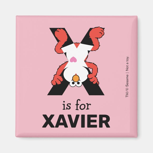 Imán Elmo Alphabet | X Xray (Frente)