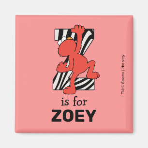 Imán Elmo Alphabet   Z Cebra