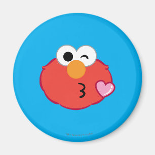 Imán Elmo Face lanzando un beso