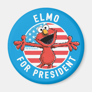 Imán Elmo para presidente - Bandera