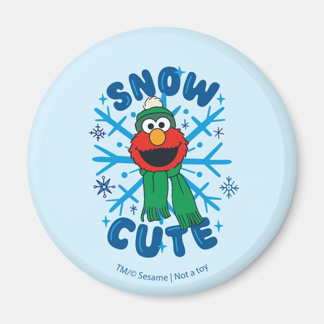 Imán Elmo Snow Cute (Frente)