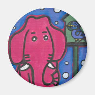 Imán eloise el elefante ama a su pájaro Fridge Magnet