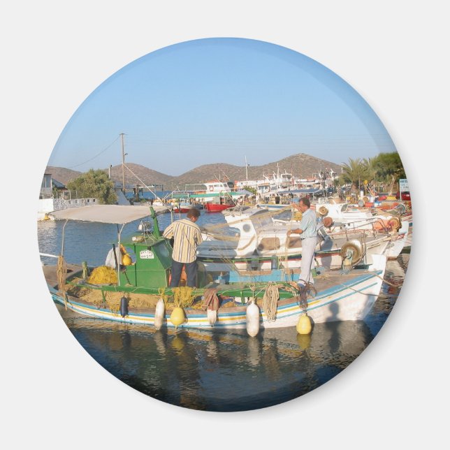 Imán Elounda Crete Fridge Magnet (Frente)