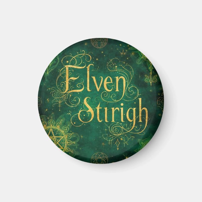 Imán Elven Stirigh – Sigils in Green (Frente)