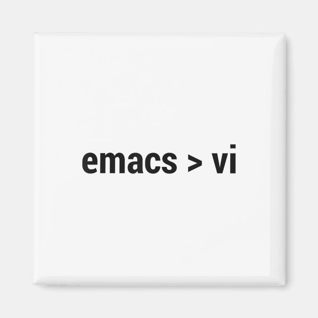 Imán Emacs Mayor Que Vi - Guerra De Llamas Del Editor D (Frente)