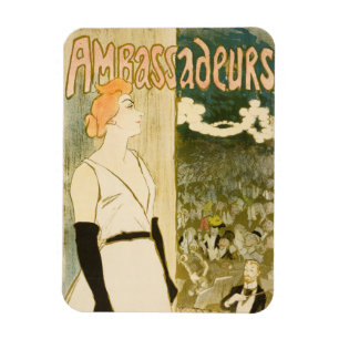 Imán Embajadores Yvette Guilbert de Theophile Steinlen