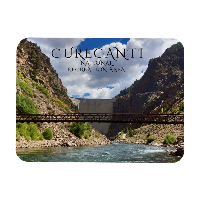 Imán Embalse de cristal, represa, puente de agua, NRA C (Horizontal)