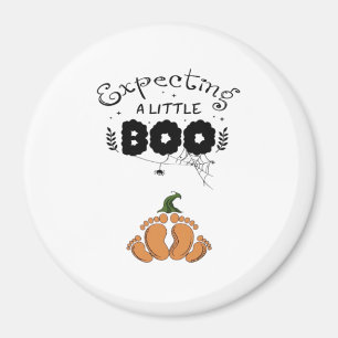 Imán Embarazo de Halloween Mamá que va a ser Expectando