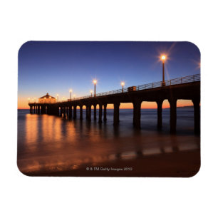 Imán Embarcadero en la puesta del sol, California de