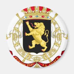 Imán Emblema belga - Escudo de armas de Bélgica