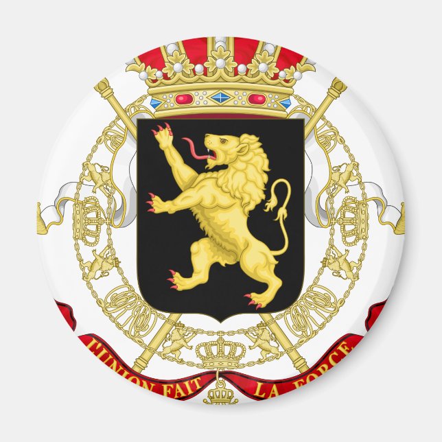 Imán Emblema belga - Escudo de armas de Bélgica (Frente)